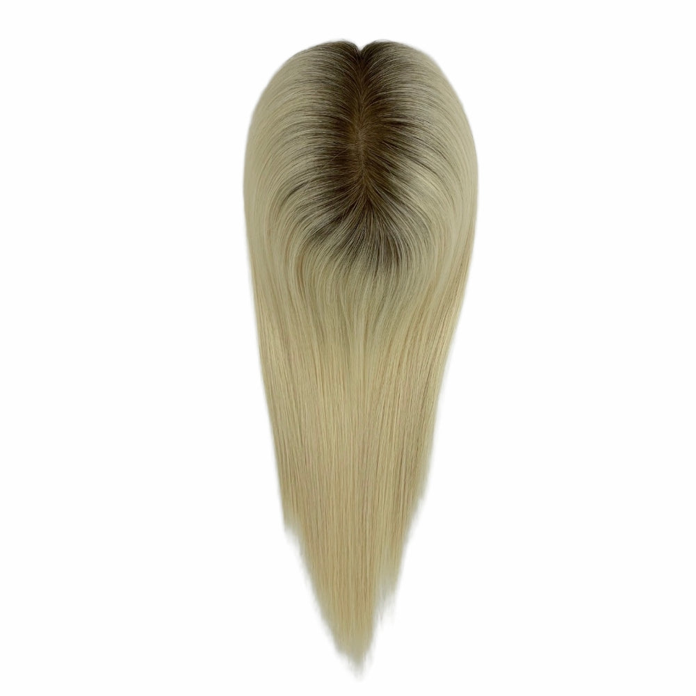 6*5.5" Swiss Lace  High-Grade Remy Human Hair Topper With Fine Brazilian Remy Hair