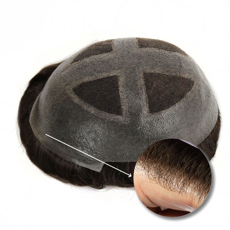 Q4 Breathable Hybrid Hair System – French Lace with 0.08mm Skin Perimeter